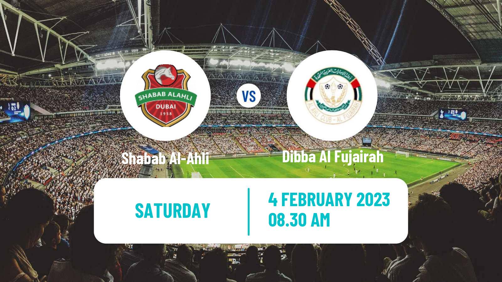 Soccer UAE Football League Shabab Al-Ahli - Dibba Al Fujairah