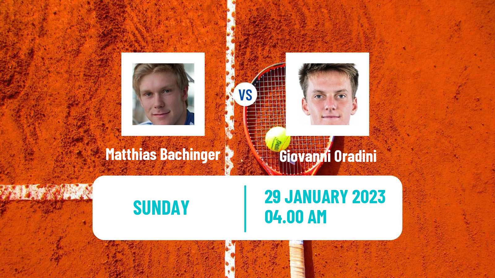 Tennis ATP Challenger Matthias Bachinger - Giovanni Oradini
