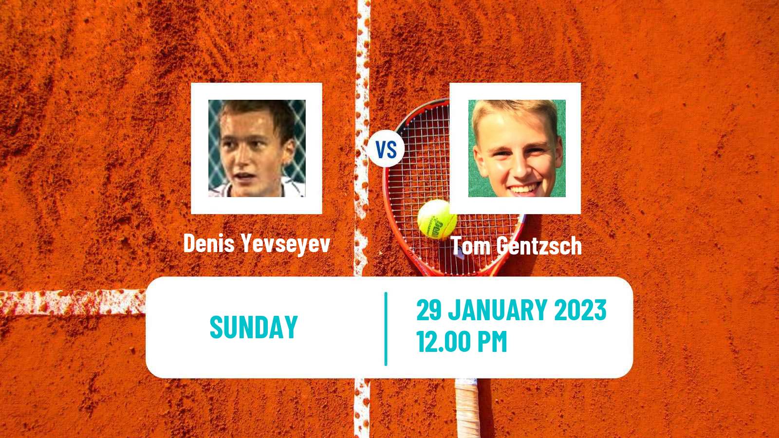 Tennis ATP Challenger Denis Yevseyev - Tom Gentzsch