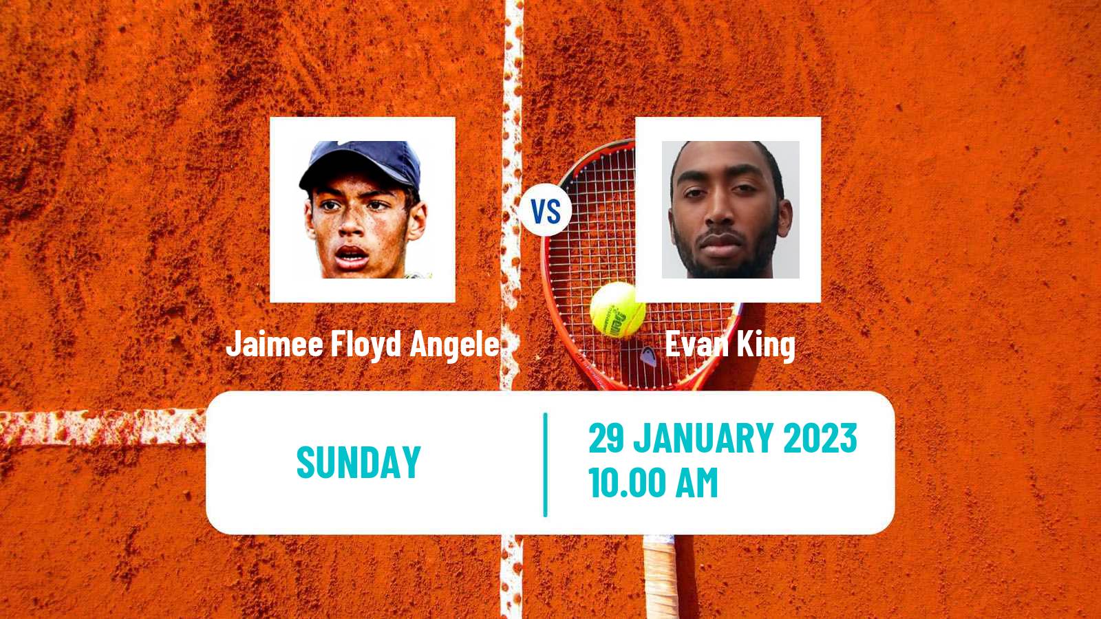 Tennis ATP Challenger Jaimee Floyd Angele - Evan King