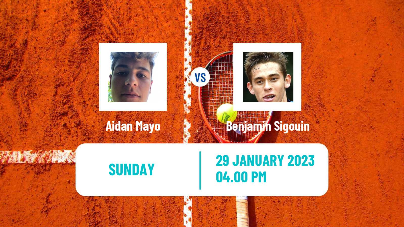 Tennis ATP Challenger Aidan Mayo - Benjamin Sigouin