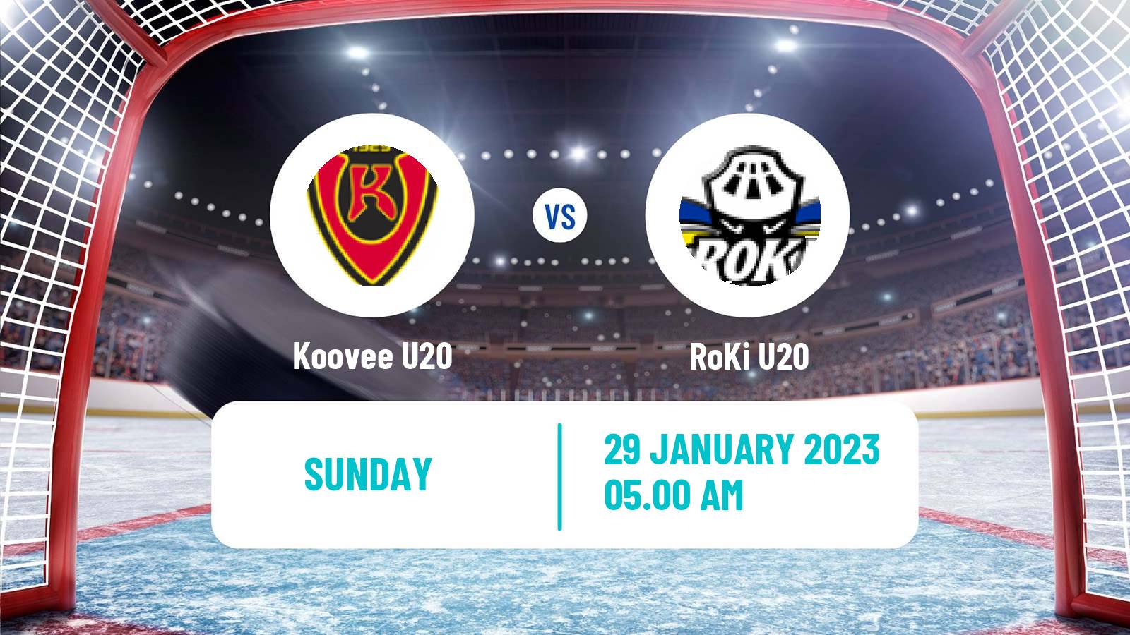 Hockey Finnish SM-sarja U20 Koovee U20 - RoKi U20