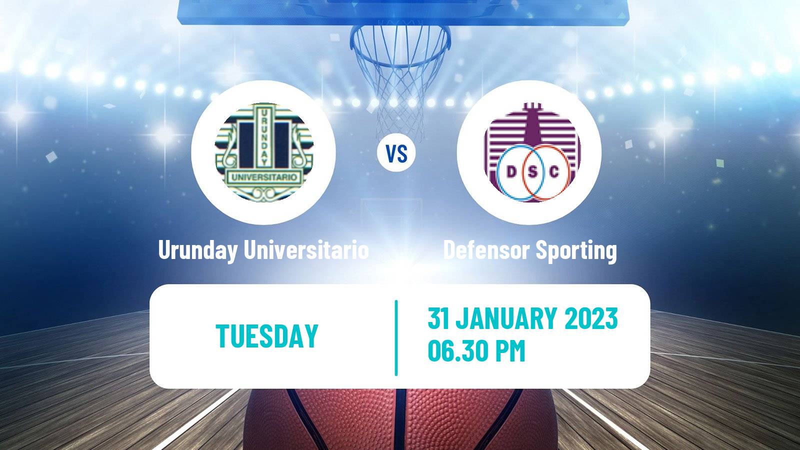 Basketball Uruguayan Liga Basketball Urunday Universitario - Defensor Sporting