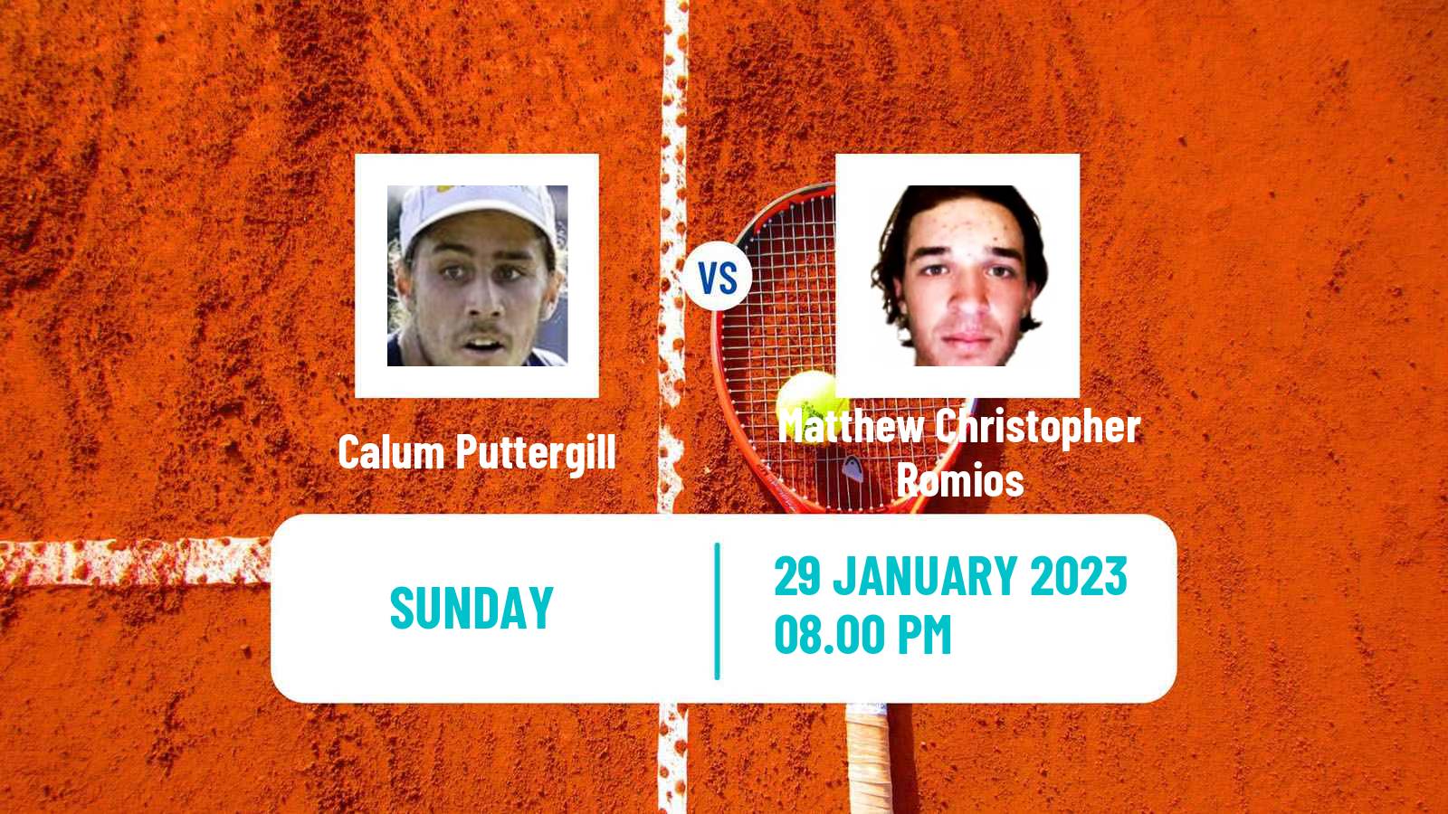 Tennis ATP Challenger Calum Puttergill - Matthew Christopher Romios