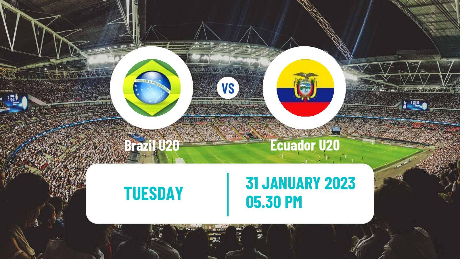 Soccer South American Championship U20 Brazil U20 - Ecuador U20