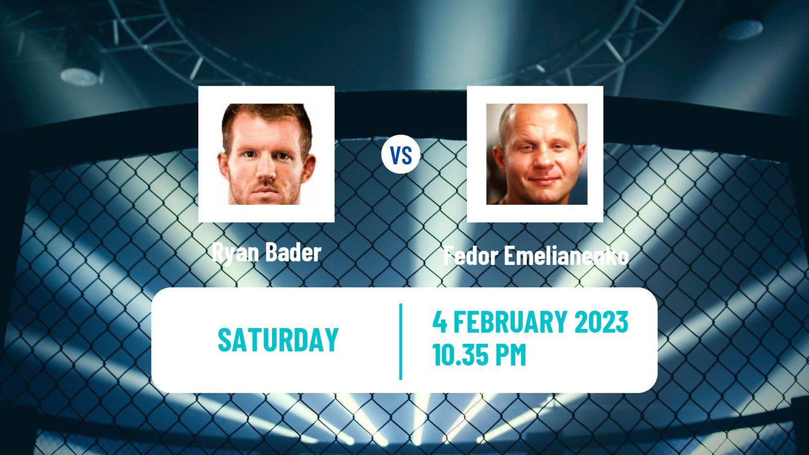 MMA MMA Ryan Bader - Fedor Emelianenko