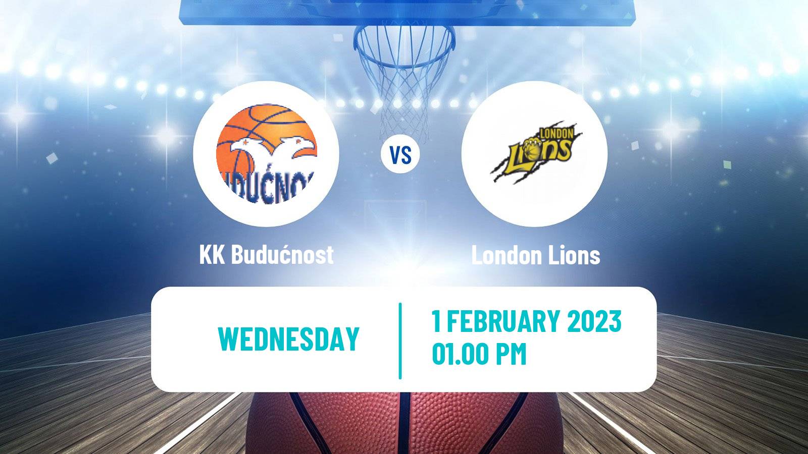 Basketball Eurocup KK Budućnost - London Lions