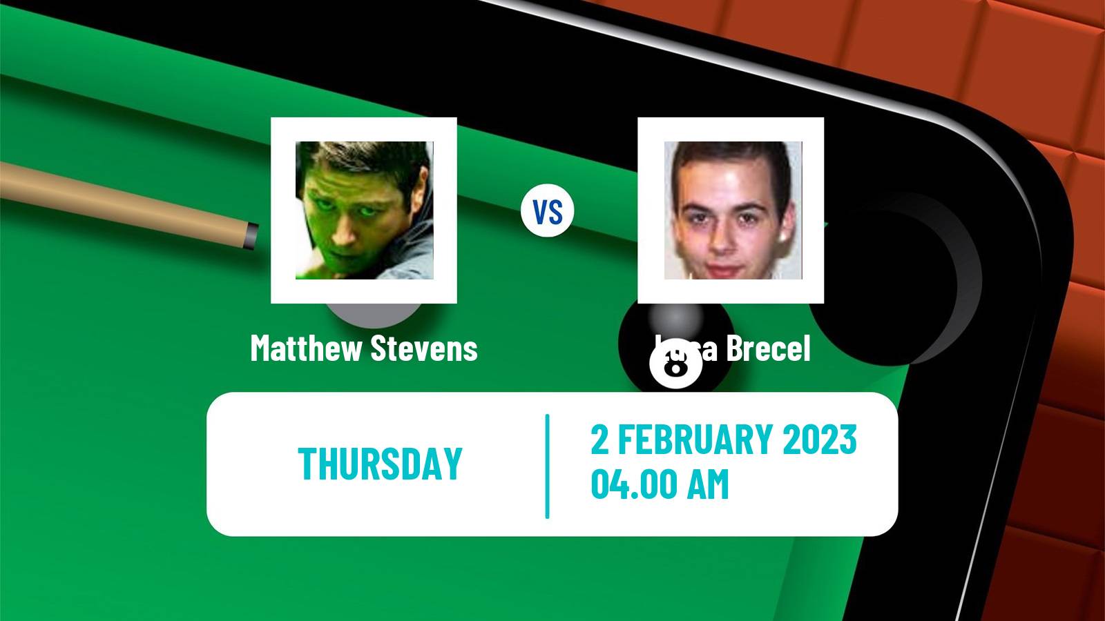 Snooker Snooker Matthew Stevens - Luca Brecel