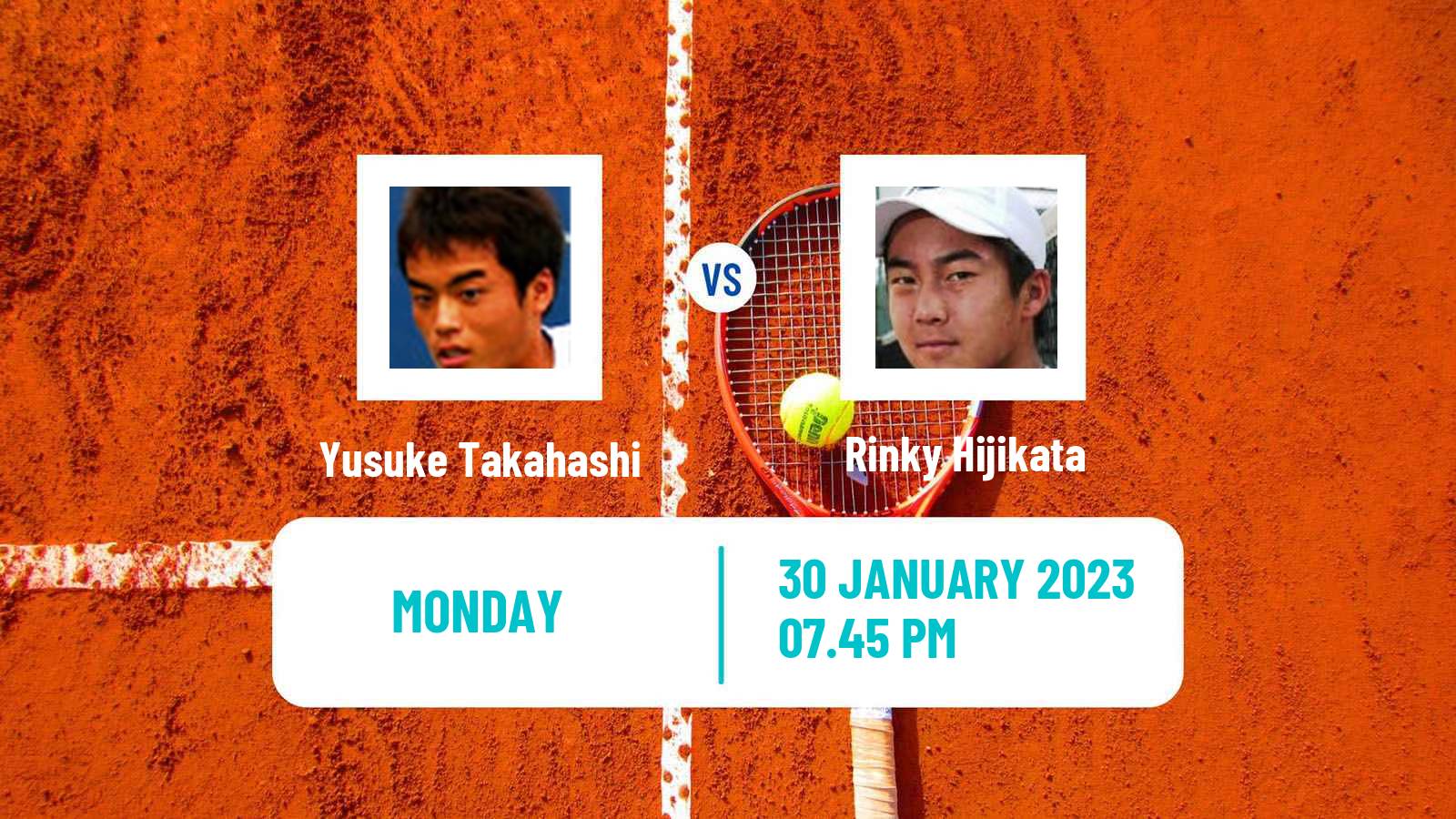 Tennis ATP Challenger Yusuke Takahashi - Rinky Hijikata