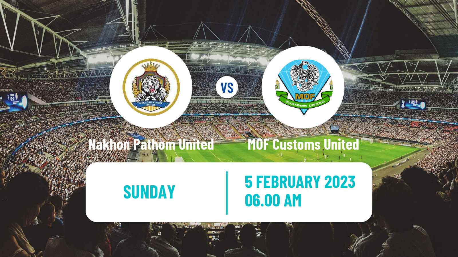 Soccer Thai League 2 Nakhon Pathom United - MOF Customs United
