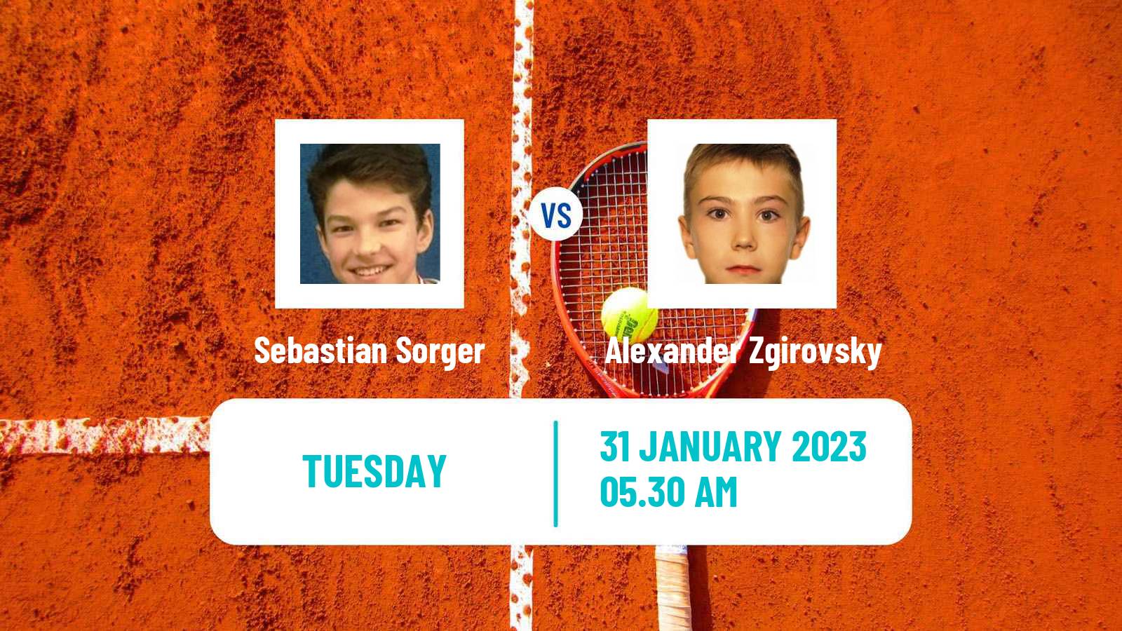 Tennis ITF Tournaments Sebastian Sorger - Alexander Zgirovsky