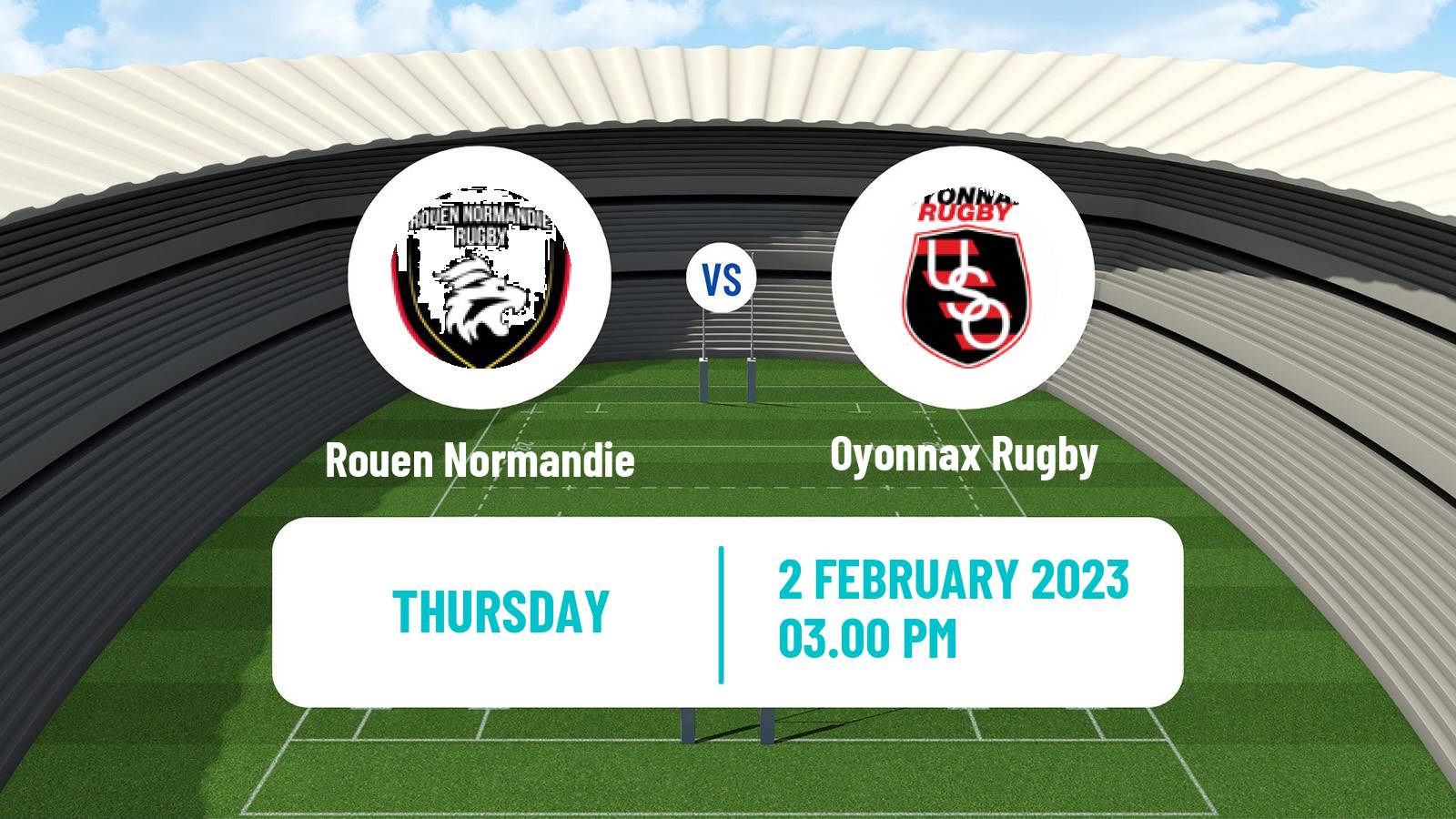 Rugby union French Pro D2 Rouen Normandie - Oyonnax Rugby