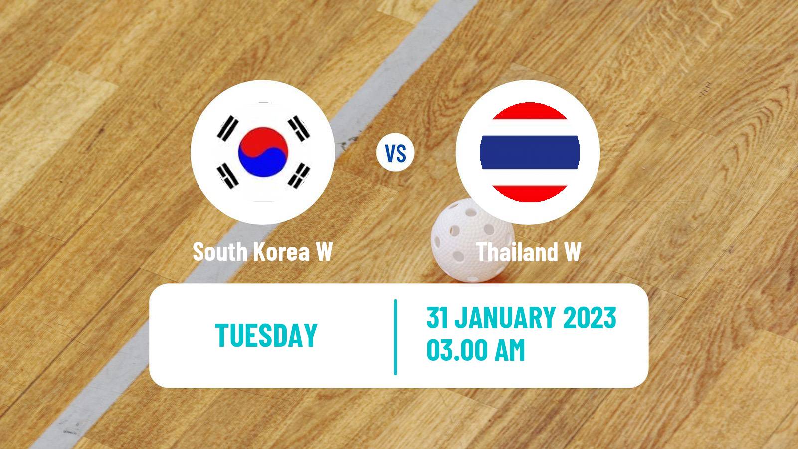 Floorball World Championship Floorball Women South Korea W - Thailand W