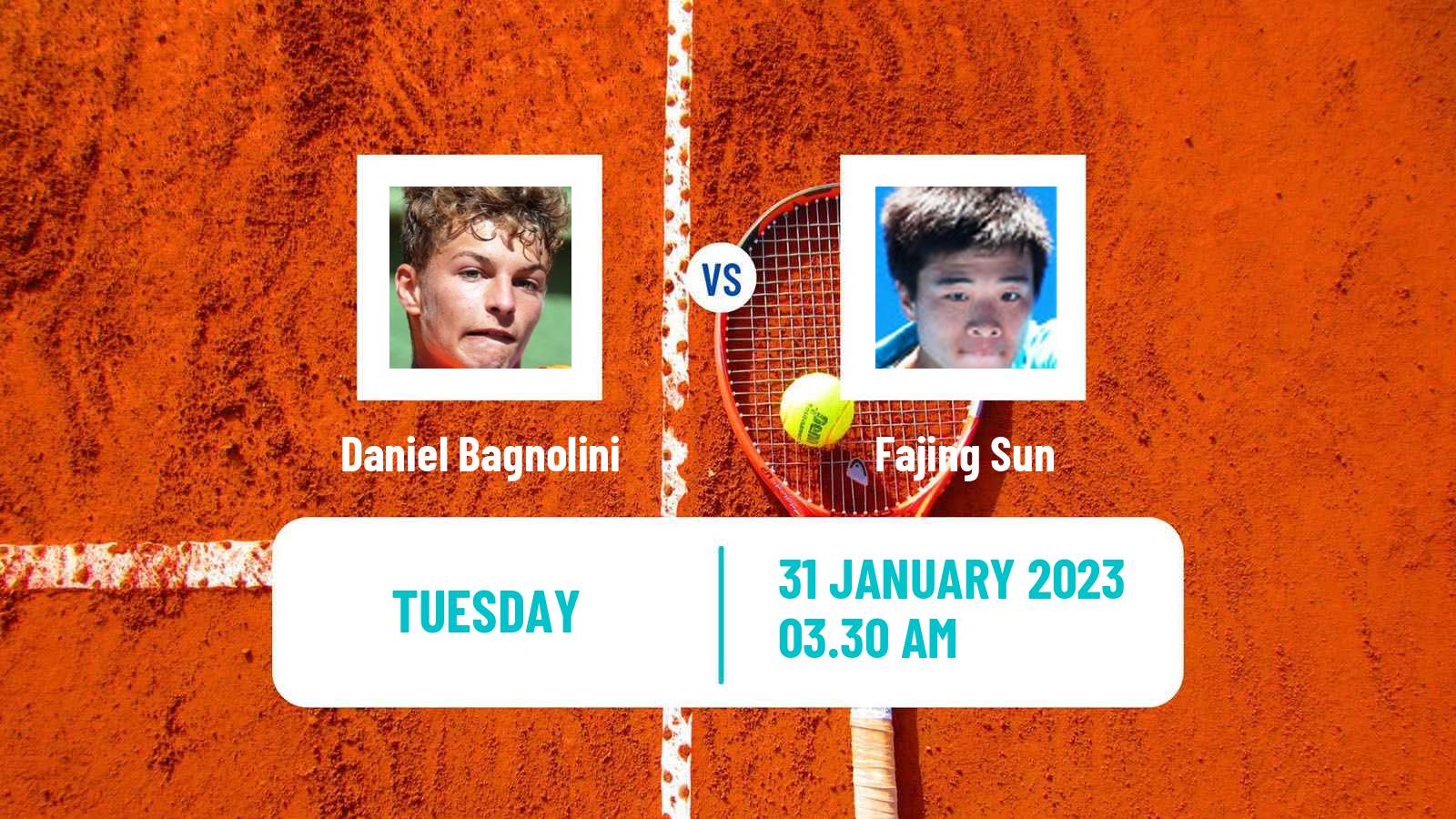 Tennis ITF Tournaments Daniel Bagnolini - Fajing Sun