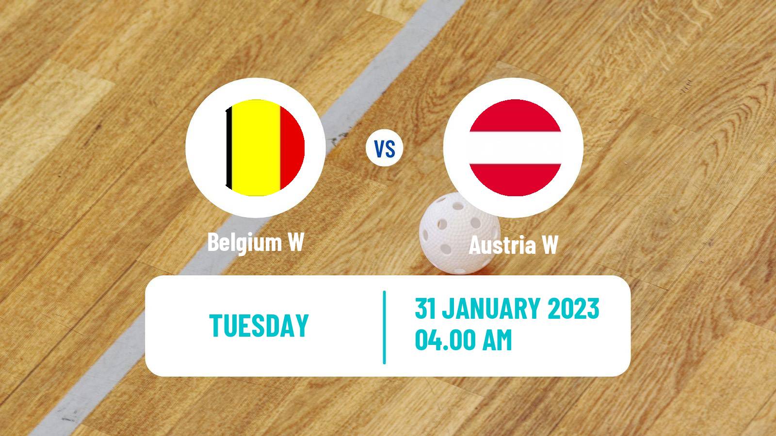 Floorball World Championship Floorball Women Belgium W - Austria W