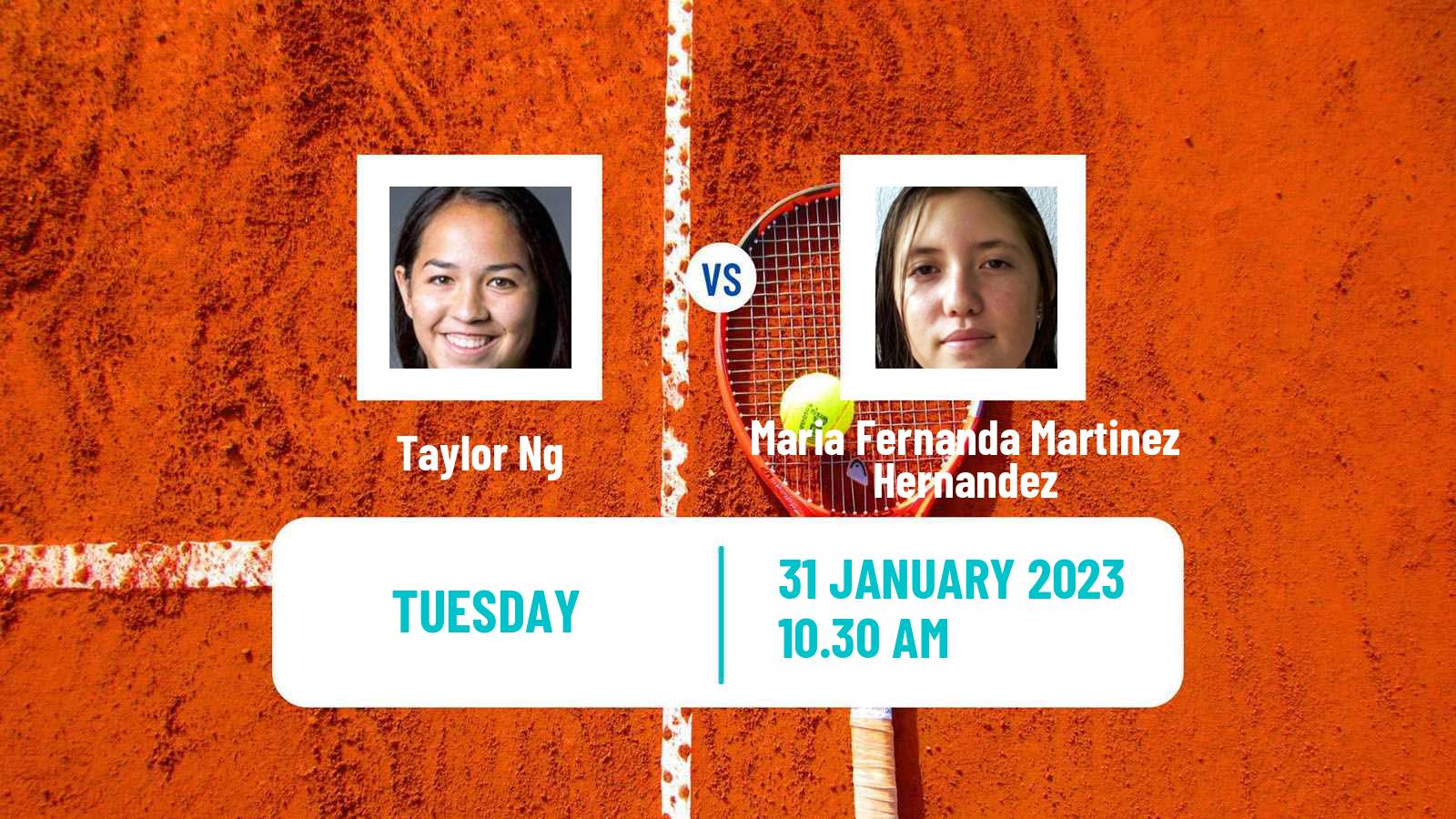 Tennis ITF Tournaments Taylor Ng - Maria Fernanda Martinez Hernandez