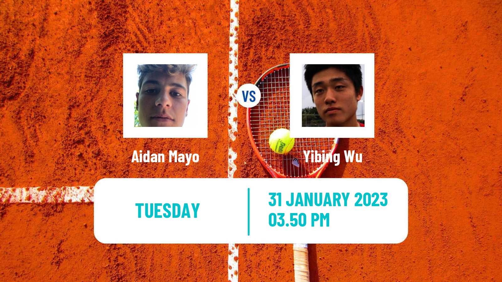 Tennis ATP Challenger Aidan Mayo - Yibing Wu