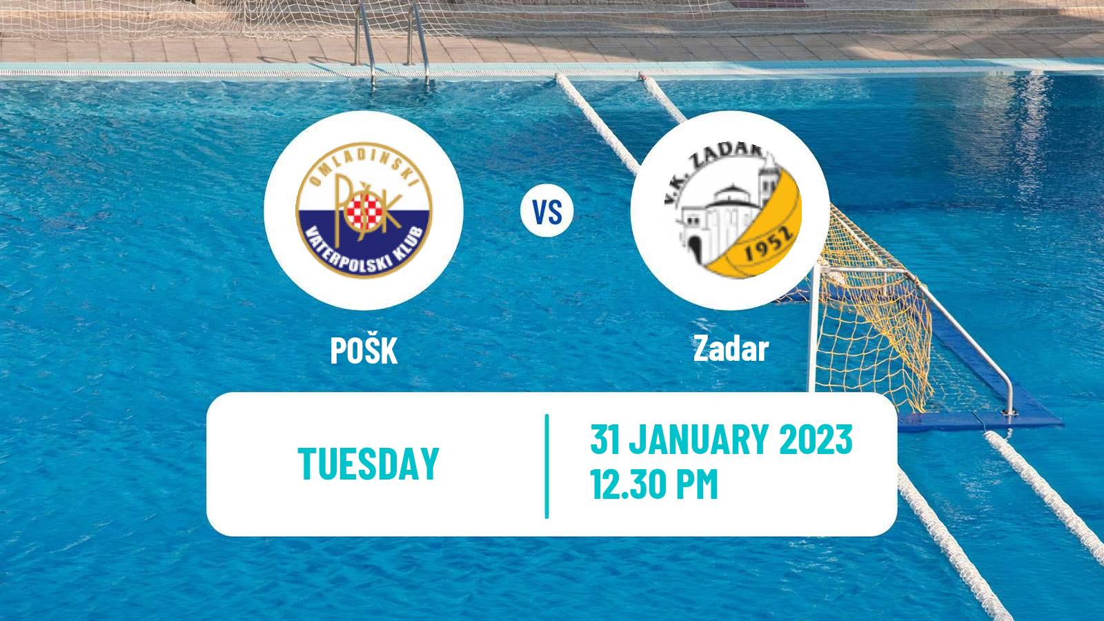 Water polo Croatian Water Polo Prva Liga POŠK - Zadar