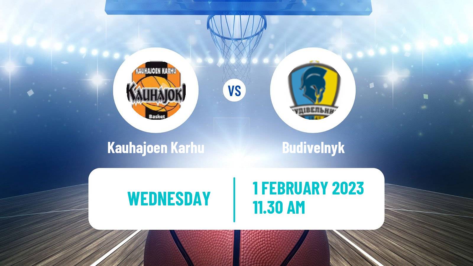 Basketball FIBA Europe Cup Kauhajoen Karhu - Budivelnyk