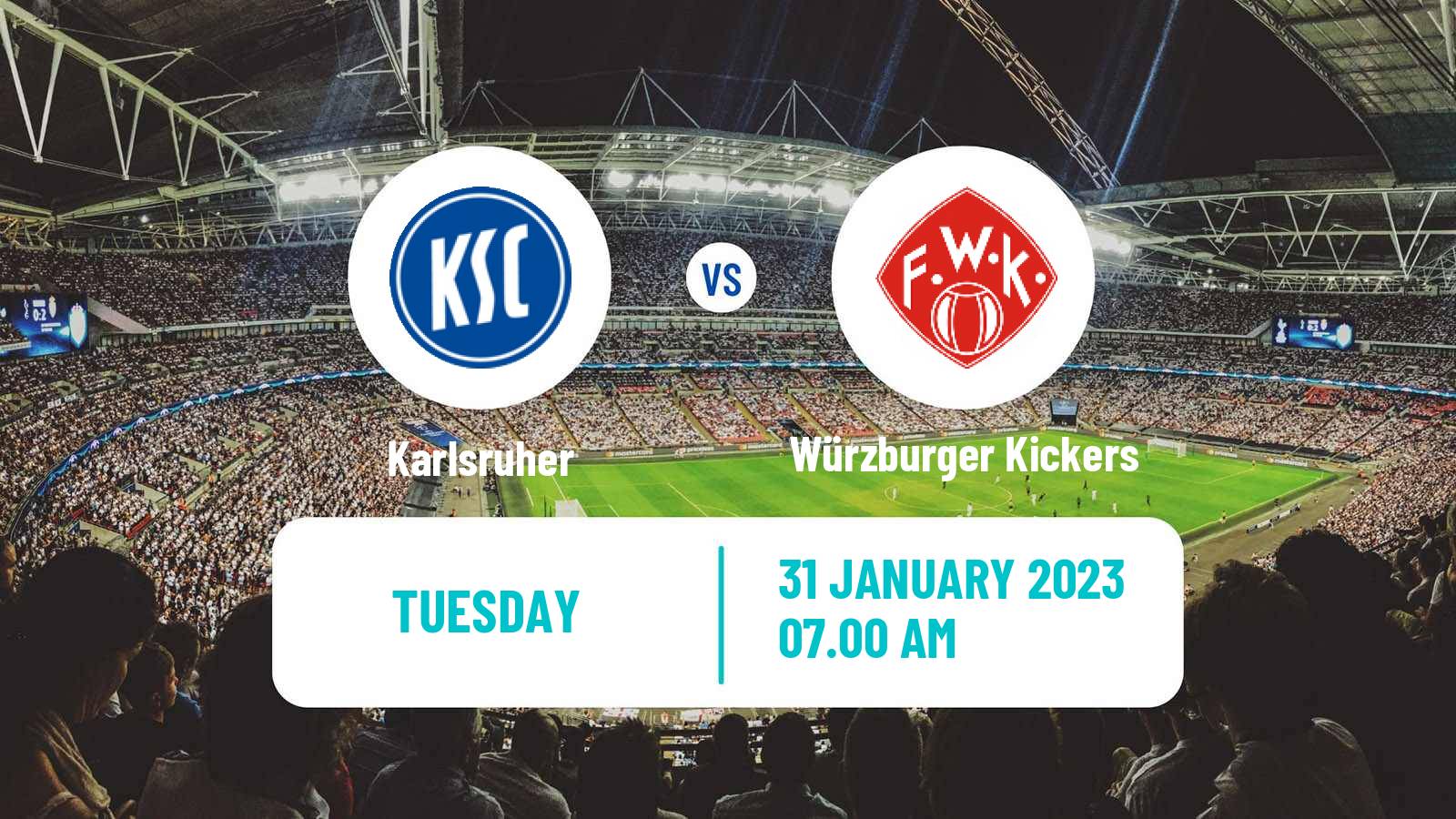 Soccer Club Friendly Karlsruher - Würzburger Kickers