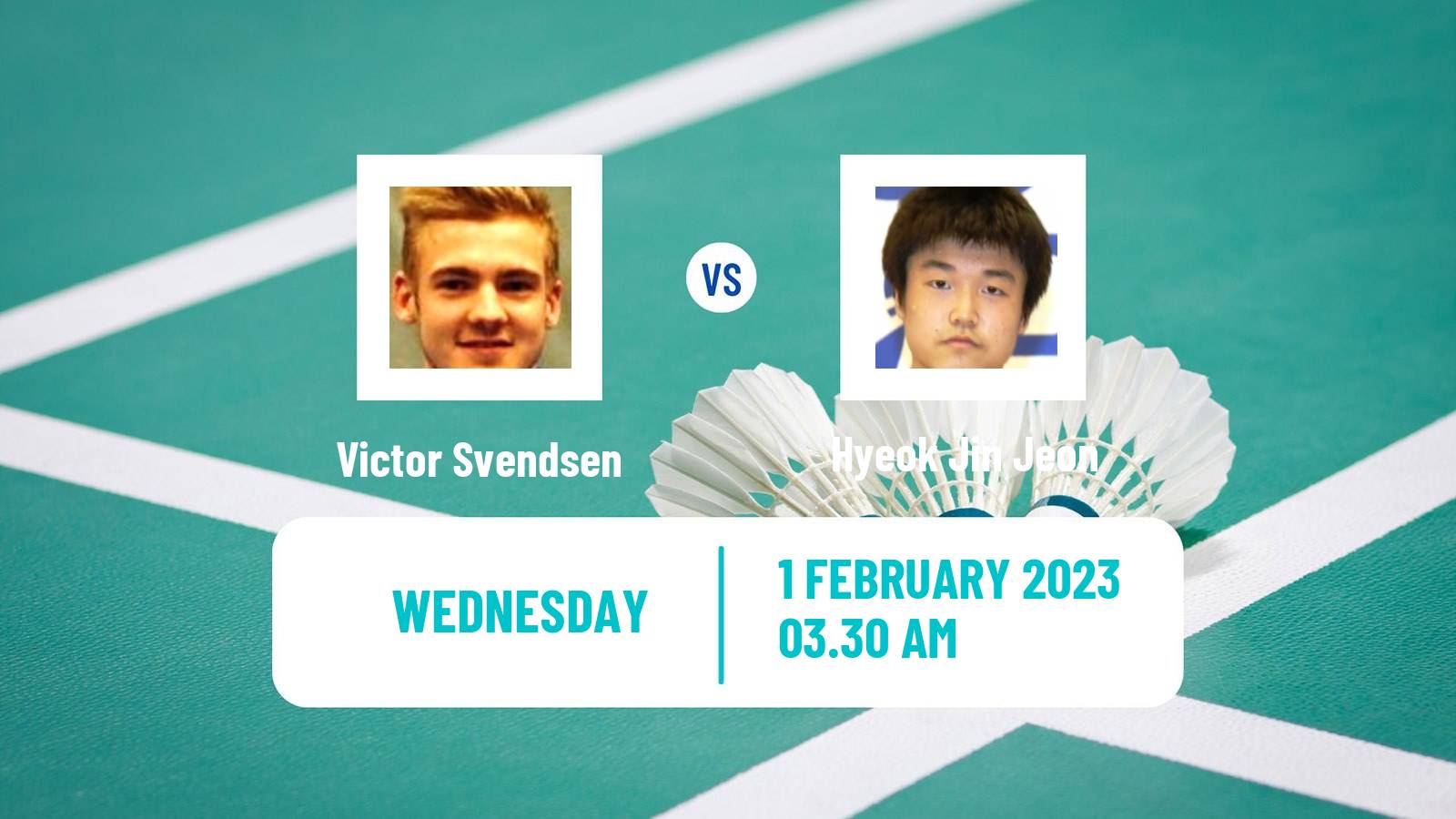 Badminton Badminton Victor Svendsen - Hyeok Jin Jeon