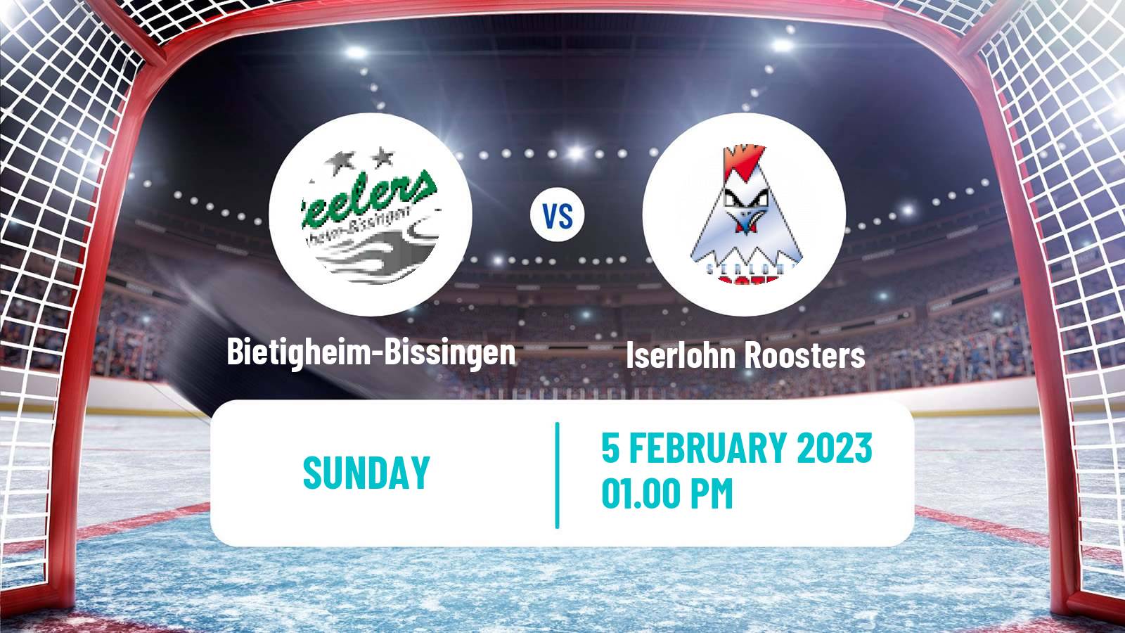 Hockey German Ice Hockey League Bietigheim-Bissingen - Iserlohn Roosters