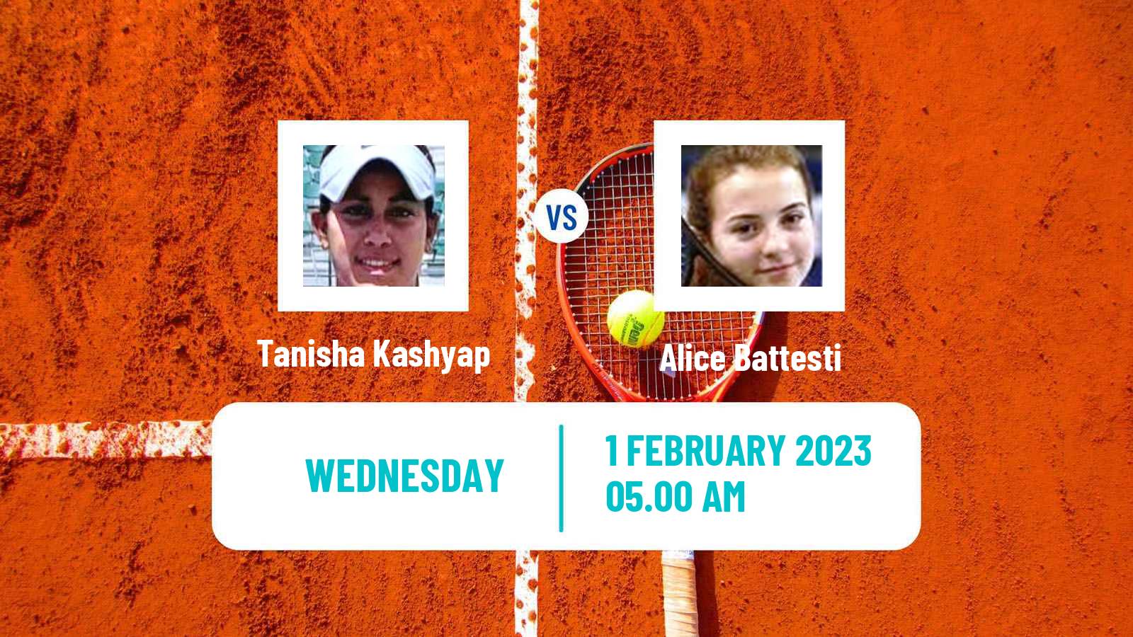 Tennis ITF Tournaments Tanisha Kashyap - Alice Battesti