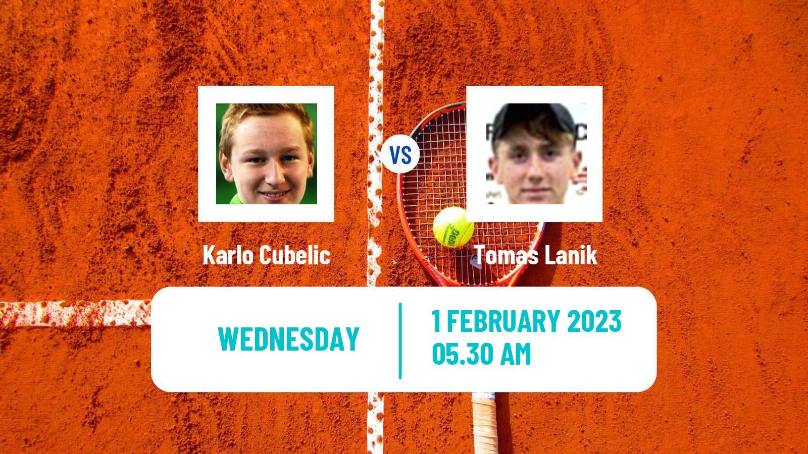 Tennis ITF Tournaments Karlo Cubelic - Tomas Lanik