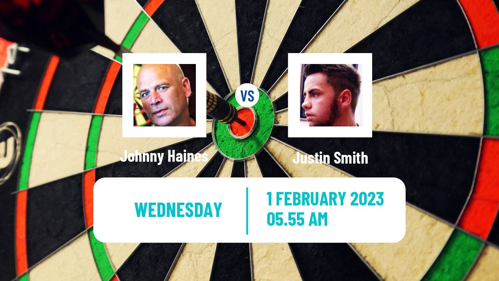 Darts Darts Johnny Haines - Justin Smith