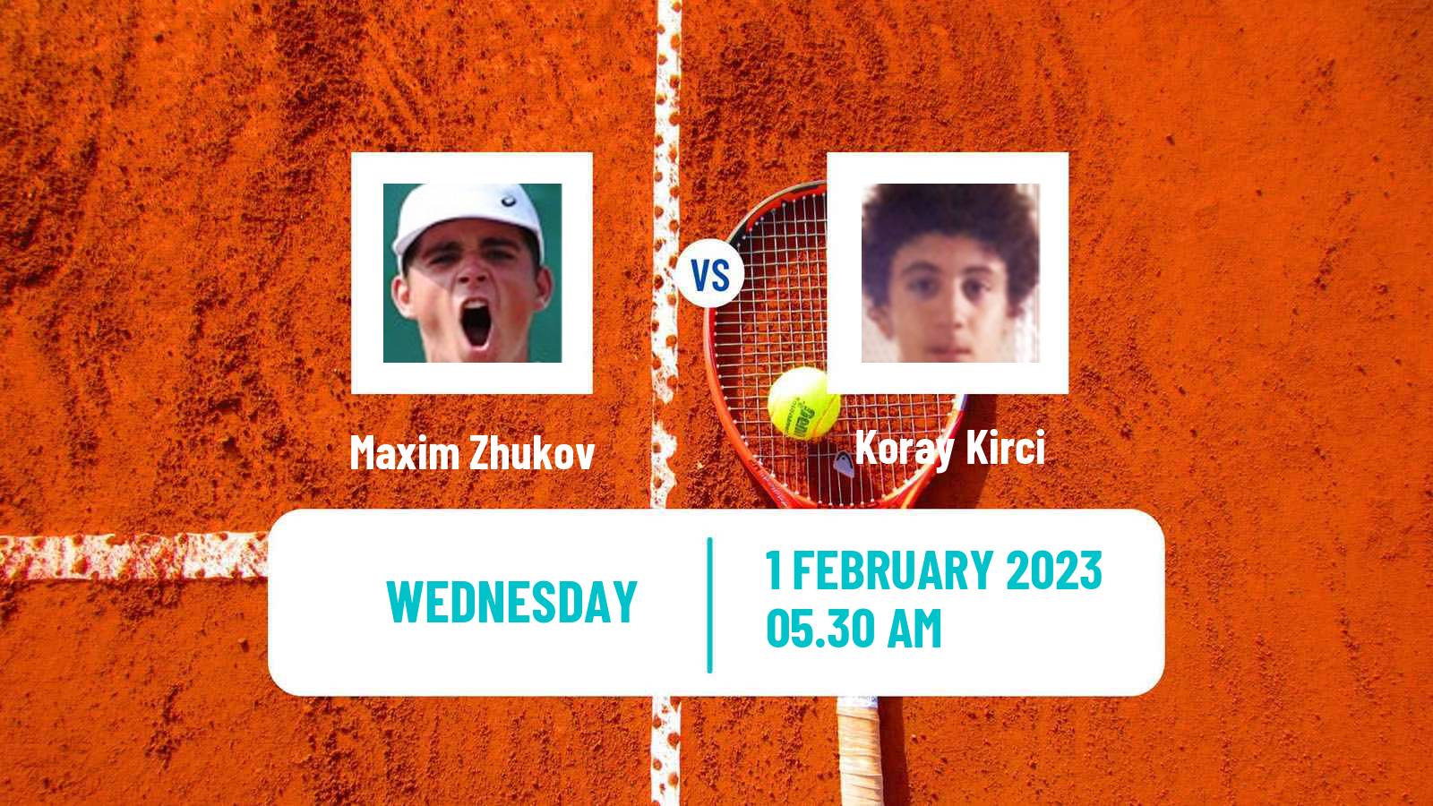 Tennis ITF Tournaments Maxim Zhukov - Koray Kirci