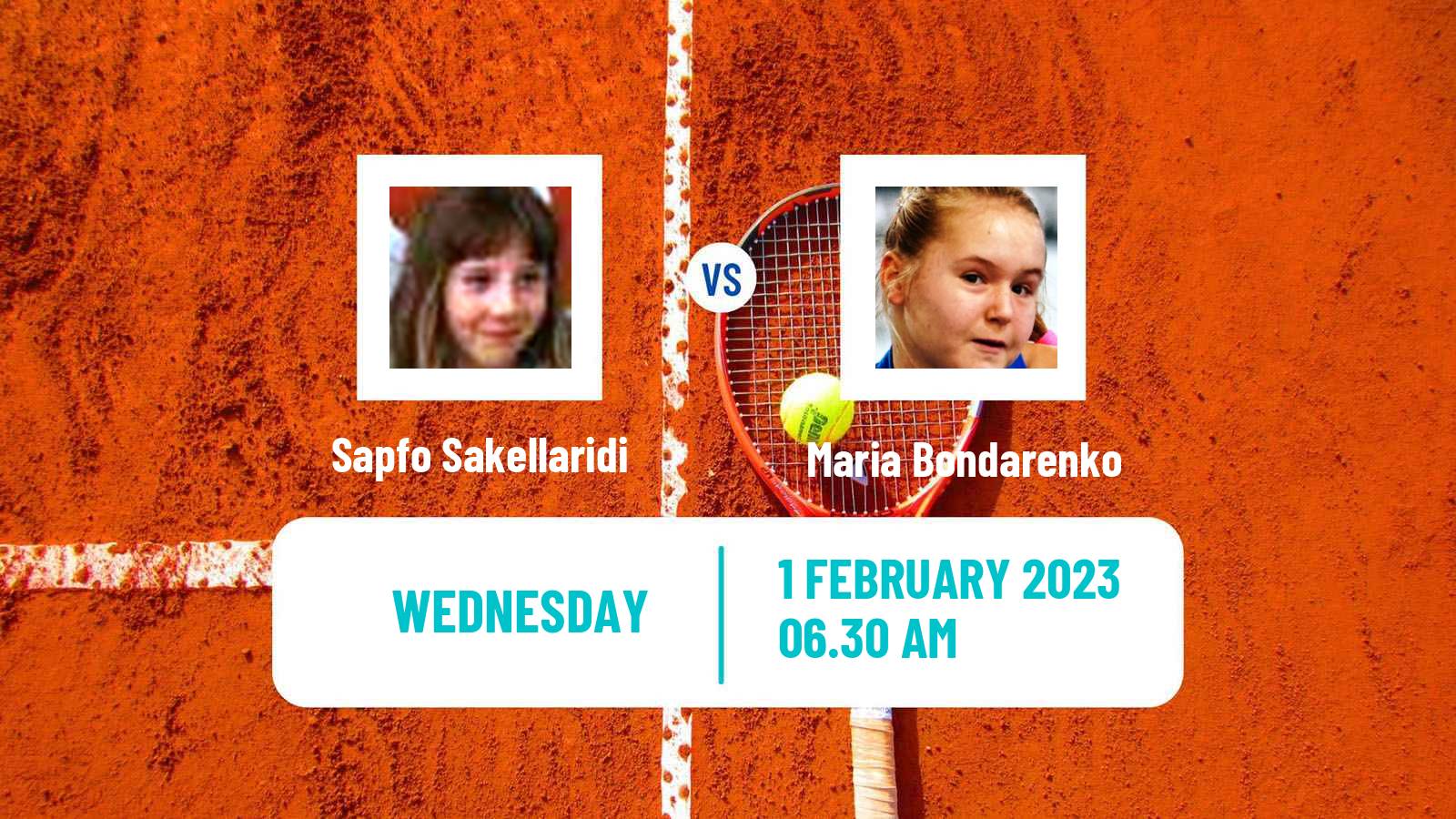 Tennis ITF Tournaments Sapfo Sakellaridi - Maria Bondarenko