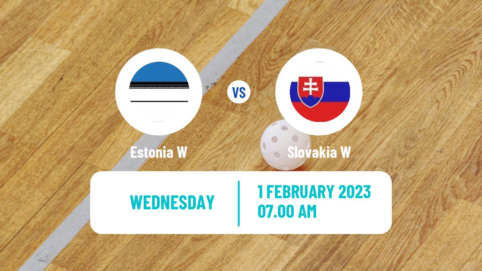 Floorball World Championship Floorball Women Estonia W - Slovakia W