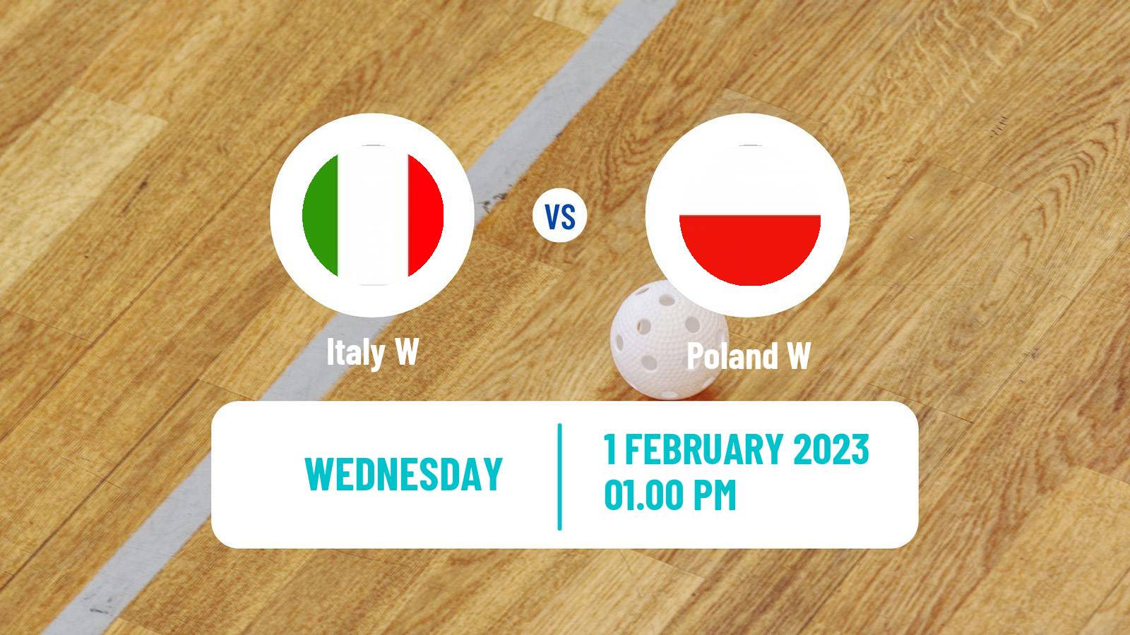 Floorball World Championship Floorball Women Italy W - Poland W