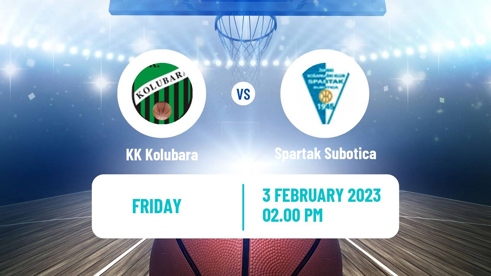 Basketball Serbian First League Basketball Kolubara - Spartak Subotica