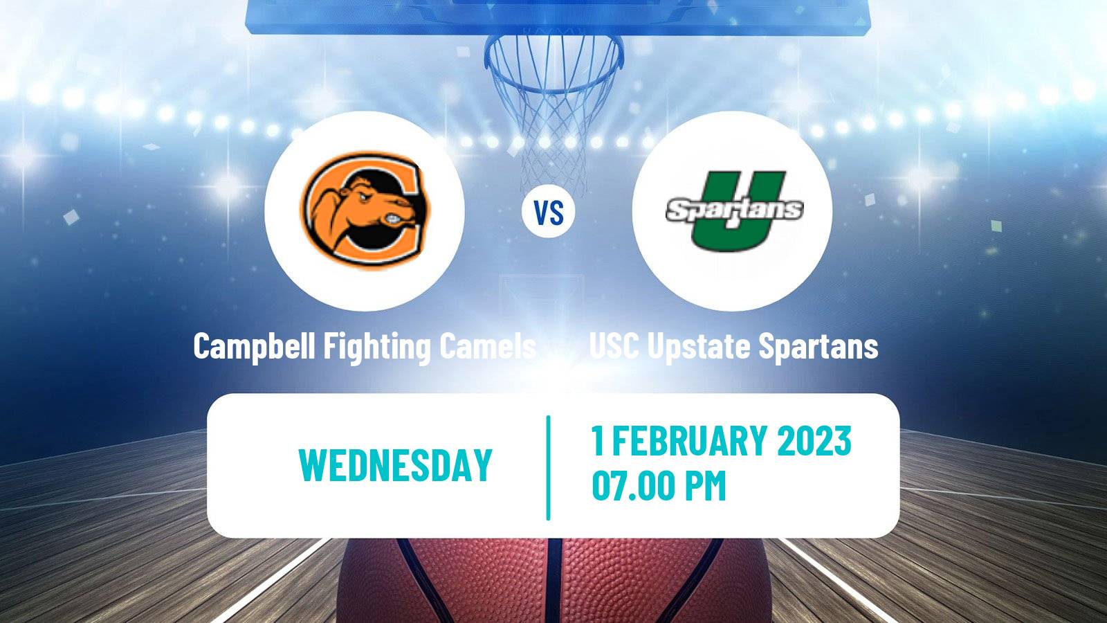 Basketball NCAA College Basketball Campbell Fighting Camels - USC Upstate Spartans