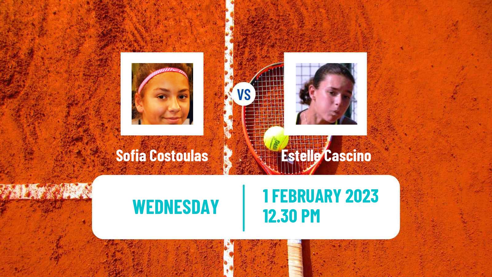 Tennis ITF Tournaments Sofia Costoulas - Estelle Cascino