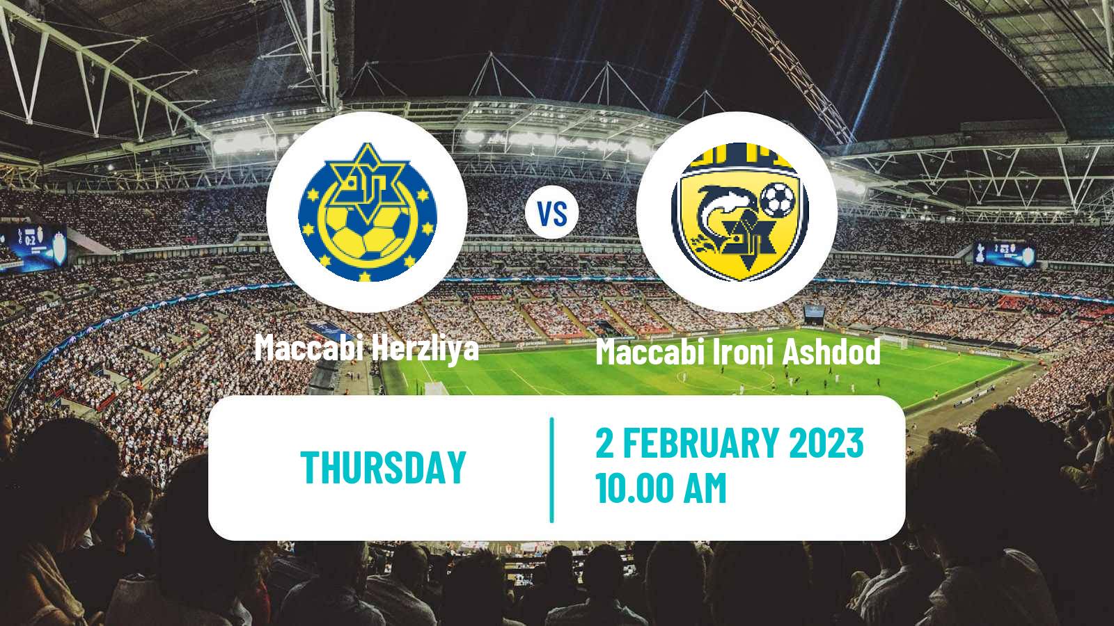 Soccer Israeli Liga Alef South Maccabi Herzliya - Maccabi Ironi Ashdod