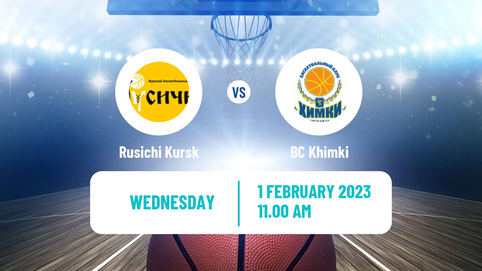 Basketball Russian Super League Basketball Rusichi Kursk - BC Khimki