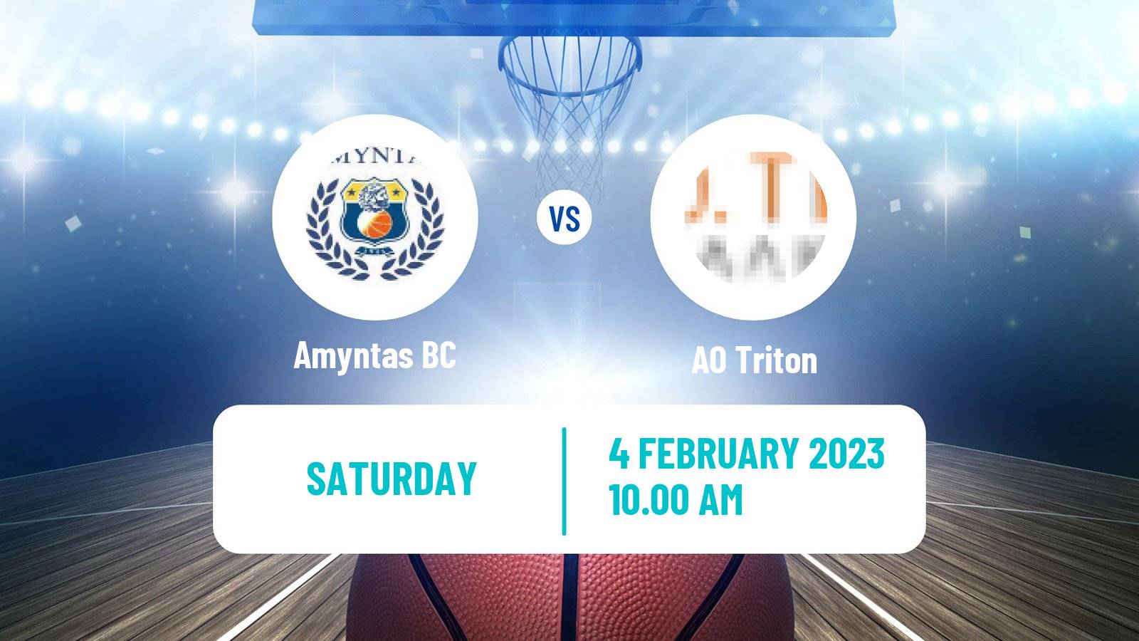 Basketball Greek Elite League Basketball Amyntas - Triton