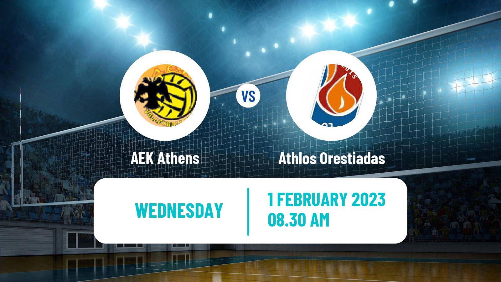 Volleyball Greek Cup Volleyball AEK Athens - Athlos Orestiadas