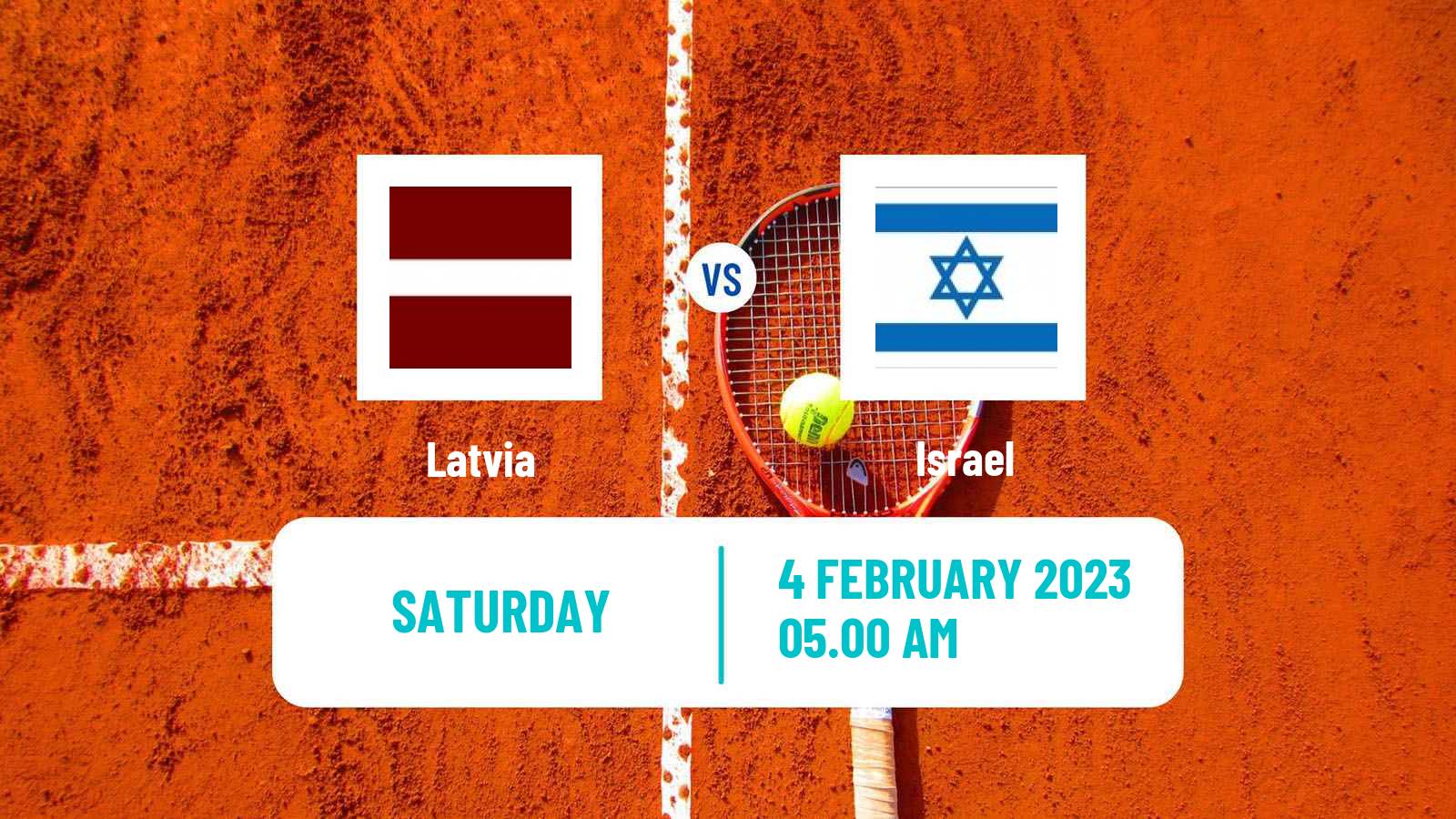 Tennis Davis Cup World Group I Teams Latvia - Israel