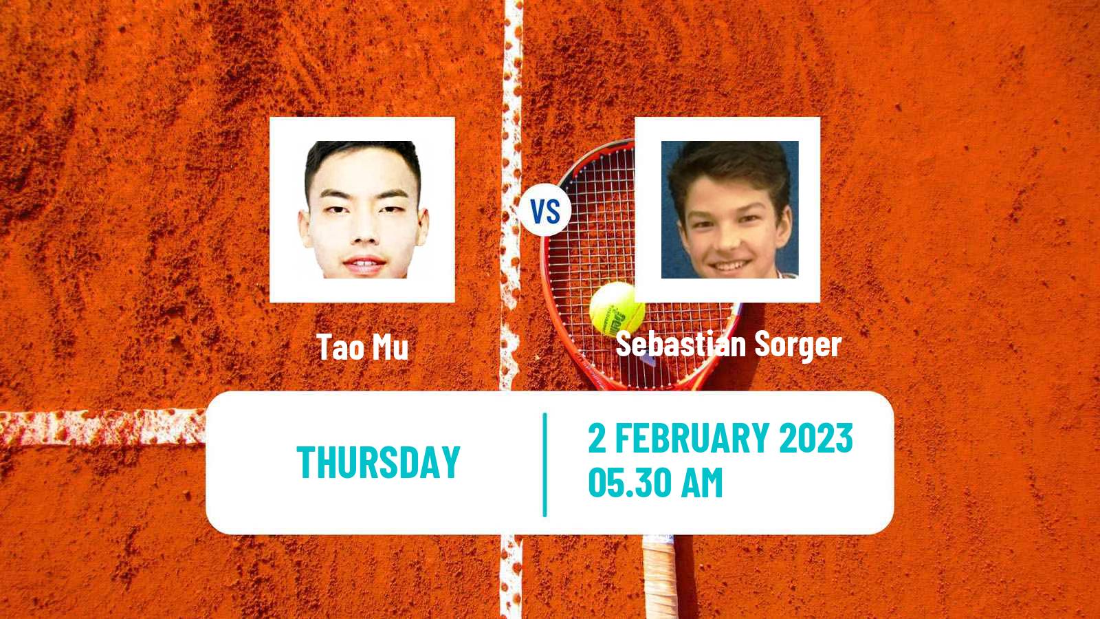 Tennis ITF Tournaments Tao Mu - Sebastian Sorger