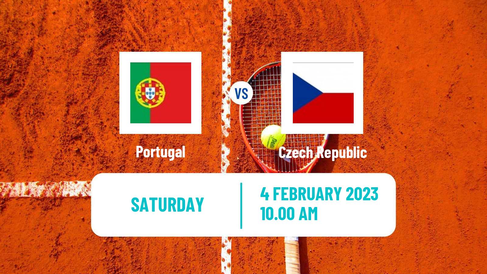 Tennis Davis Cup - World Group Teams Portugal - Czech Republic