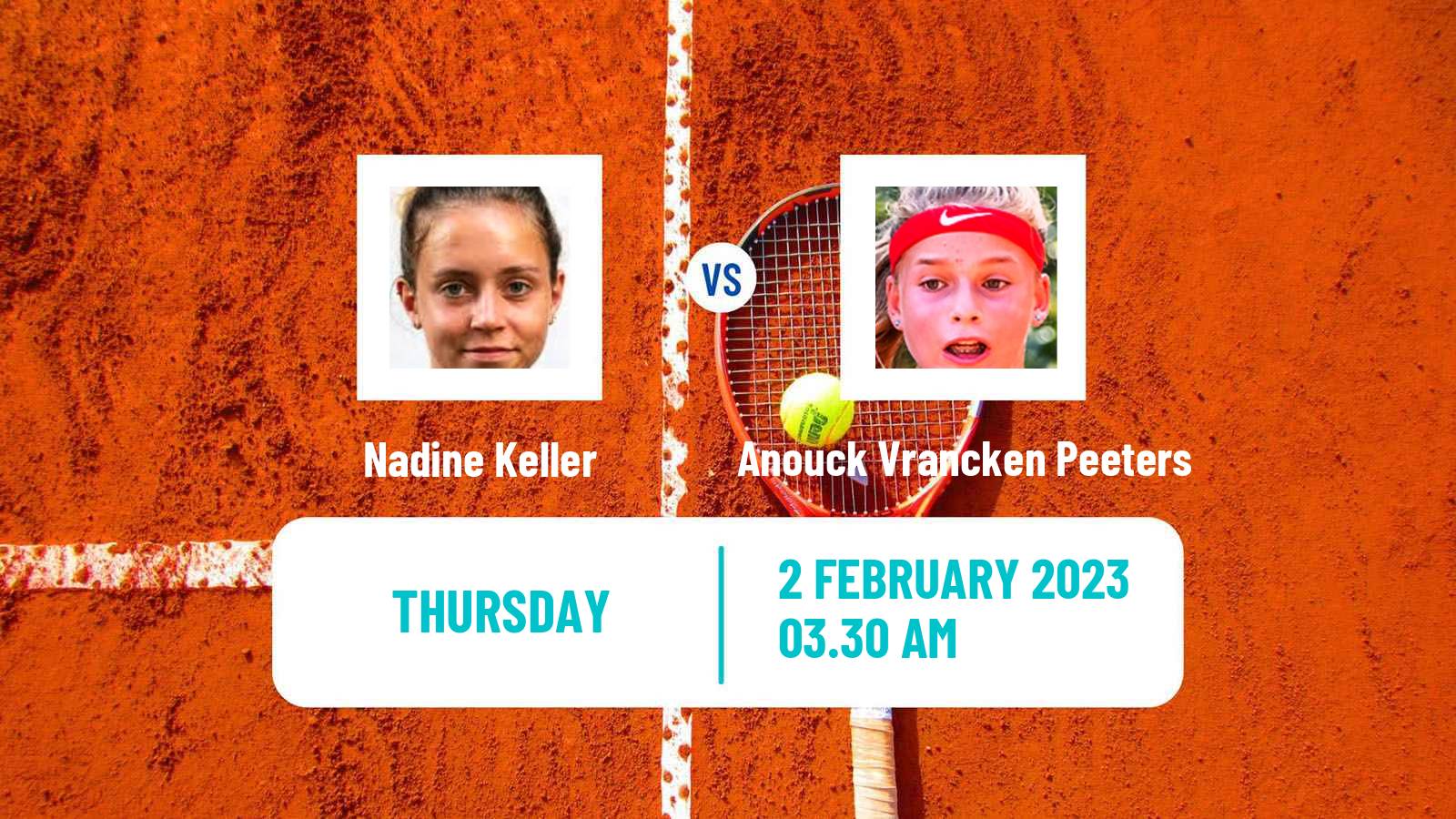 Tennis ITF Tournaments Nadine Keller - Anouck Vrancken Peeters
