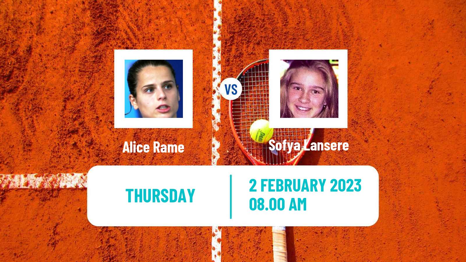 Tennis ITF Tournaments Alice Rame - Sofya Lansere