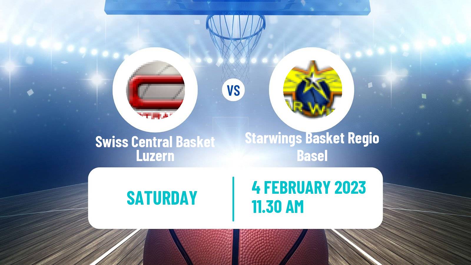 Basketball Swiss SB League Basketball Swiss Central Basket Luzern - Starwings Basket Regio Basel