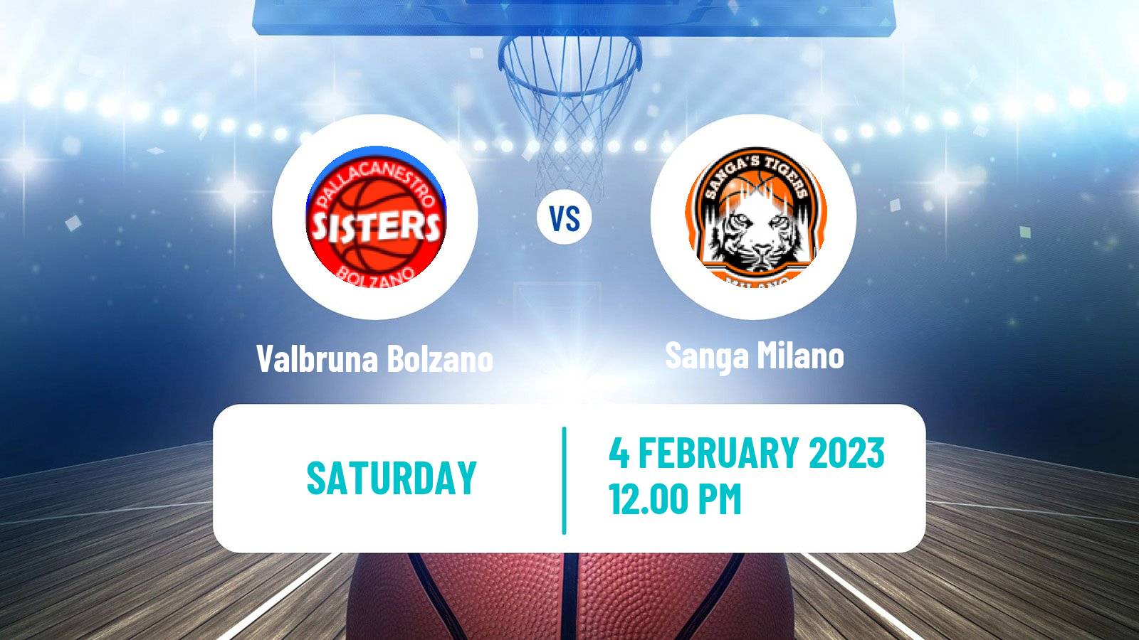 Basketball Italian Serie A2 North Basketball Women Valbruna Bolzano - Sanga Milano