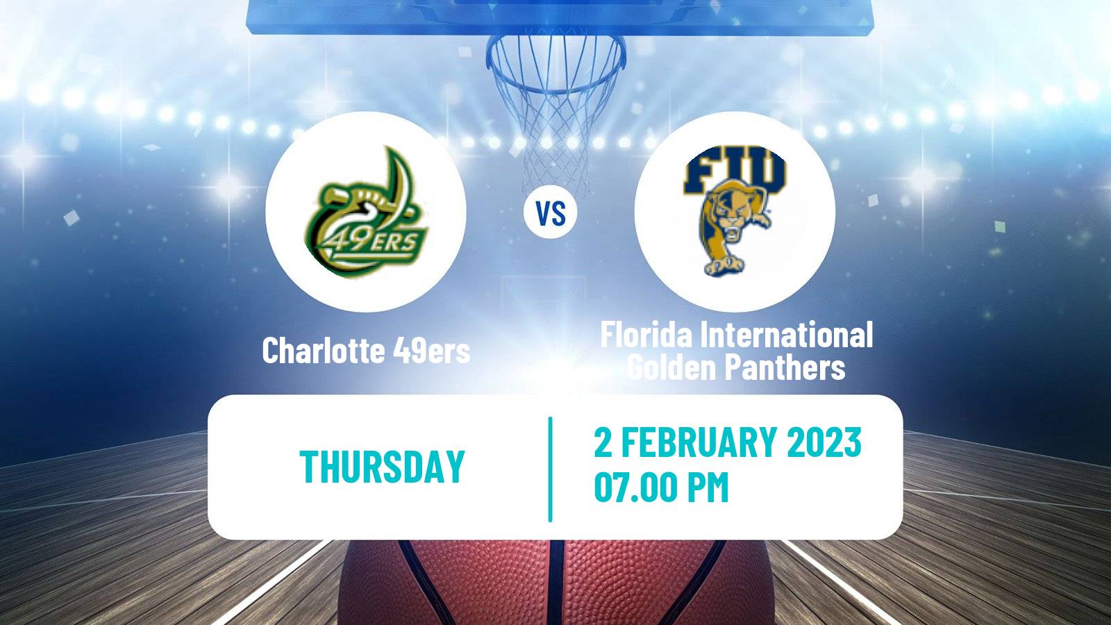 Basketball NCAA College Basketball Charlotte 49ers - Florida International Golden Panthers