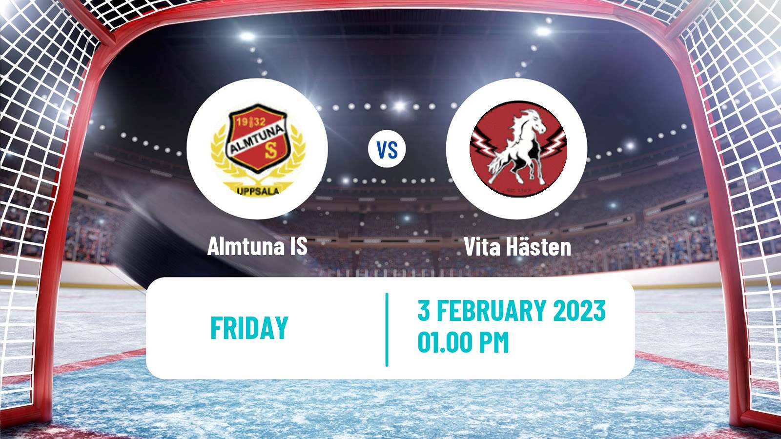 Hockey Swedish Hockey Allsvenskan Almtuna IS - Vita Hästen