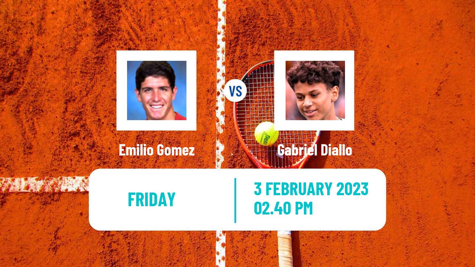 Tennis ATP Challenger Emilio Gomez - Gabriel Diallo